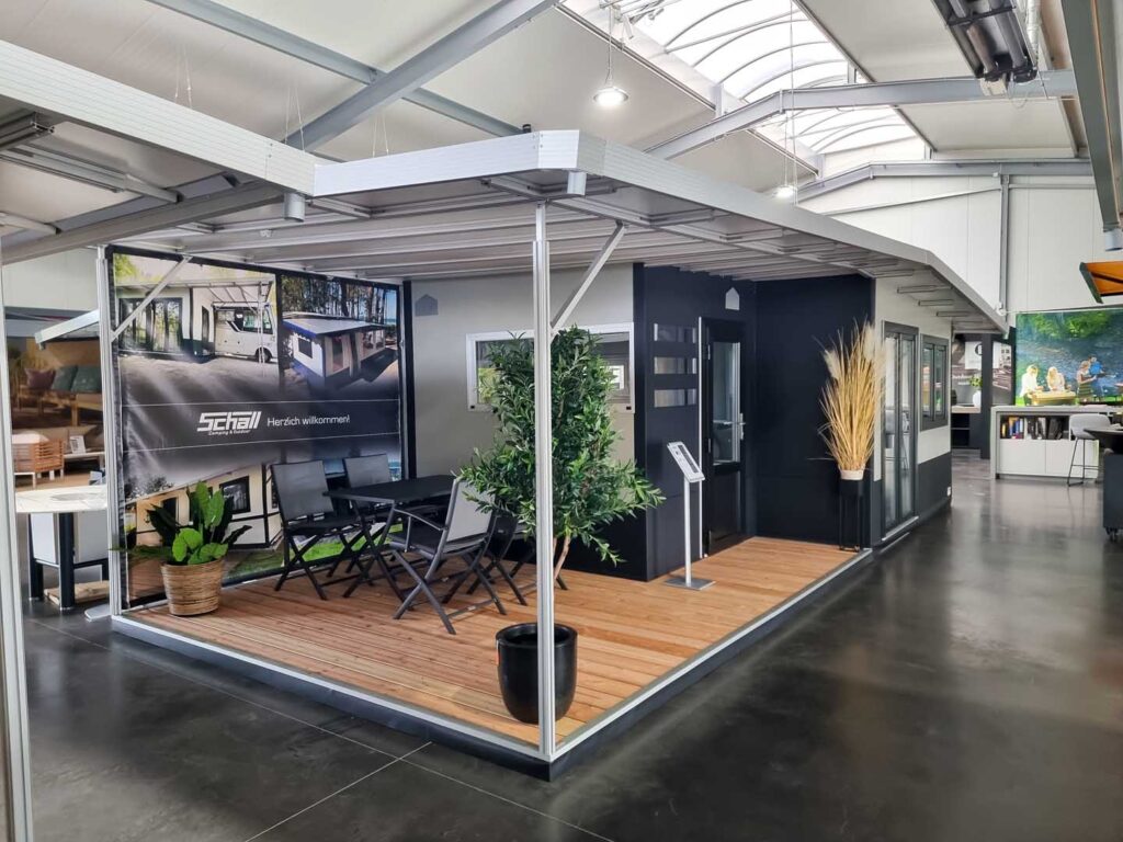 Schall Camping Sonderangebot Messe Hamburg 2025 – Ansicht von links